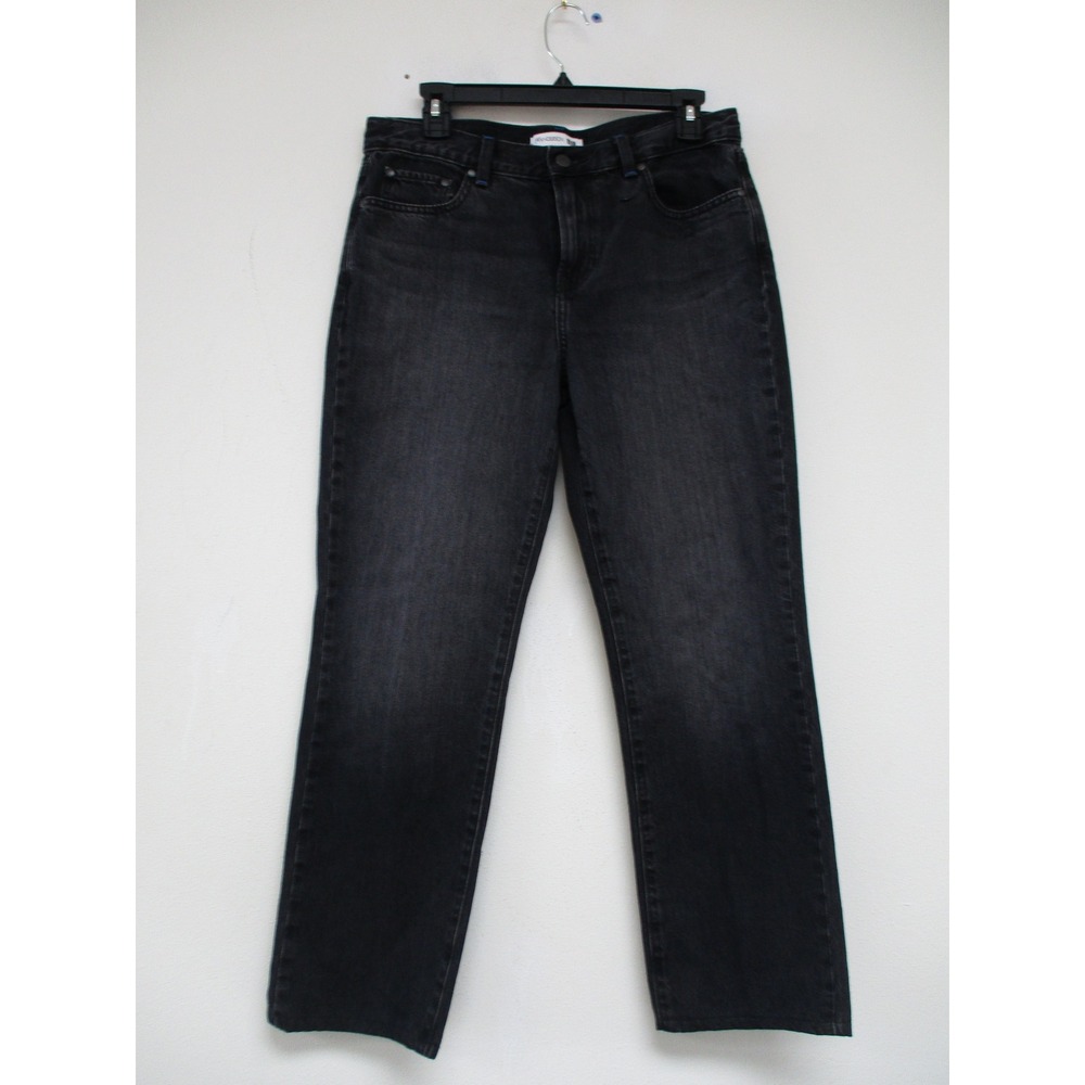 JW Anderson Uniqlo Jeans Womens 8 Black Straight Leg Faded Utility Denim